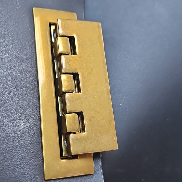 Zac Posen Black Satchel with Gold Accents - Picture 11 of 14